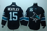 San Jose Sharks #15 Heatley black Jerseys,baseball caps,new era cap wholesale,wholesale hats