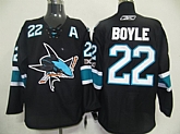 San Jose Sharks #22 Boyle Black Jerseys,baseball caps,new era cap wholesale,wholesale hats