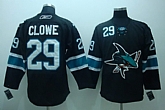 San Jose Sharks #29 Clowe black Jerseys,baseball caps,new era cap wholesale,wholesale hats