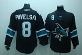 San Jose Sharks #8 Pavelski Black Jerseys,baseball caps,new era cap wholesale,wholesale hats