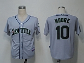 Seattle Mariners #10 Moore Grey Cool Base Jerseys,baseball caps,new era cap wholesale,wholesale hats