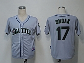 Seattle Mariners #17 Smoak Grey Cool Base Jerseys,baseball caps,new era cap wholesale,wholesale hats