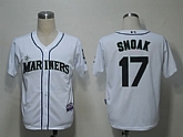 Seattle Mariners #17 Smoak White Cool Base Jerseys,baseball caps,new era cap wholesale,wholesale hats