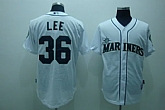 Seattle Mariners #Lee 36 white Jerseys,baseball caps,new era cap wholesale,wholesale hats
