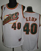 Seattle Supersonics #40 Shawn Kemp White Swingman Jerseys,baseball caps,new era cap wholesale,wholesale hats