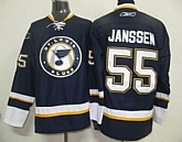 St.Louis Blues #55 Janssen Blue Third Jerseys,baseball caps,new era cap wholesale,wholesale hats