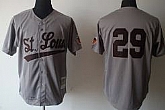 St.Louis Browns #29 Satchel Paige Gray Throwback Jerseys