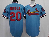 St.Louis Cardinals #20 Brock Blue Jerseys,baseball caps,new era cap wholesale,wholesale hats