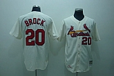 St.Louis Cardinals #20 Brock white Jerseys,baseball caps,new era cap wholesale,wholesale hats
