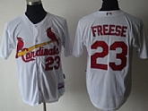 St.Louis Cardinals #23 Freese White Jerseys,baseball caps,new era cap wholesale,wholesale hats