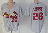 St.Louis Cardinals #26 Kyle Lohse Gray Jerseys,baseball caps,new era cap wholesale,wholesale hats