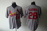 St.Louis Cardinals #28 Rasmus Grey Jerseys,baseball caps,new era cap wholesale,wholesale hats