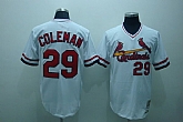 St.Louis Cardinals #29 Coleman white Jerseys,baseball caps,new era cap wholesale,wholesale hats