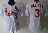 St.Louis Cardinals #3 Carlos Beltran White Jerseys,baseball caps,new era cap wholesale,wholesale hats