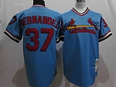 St.Louis Cardinals #37 Hernandez Blue Jerseys