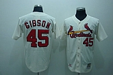 St.Louis Cardinals #45 GIBSON cream jersesy,baseball caps,new era cap wholesale,wholesale hats