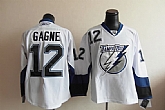Tampa Bay Lightning #12 GAGNE white Jerseys,baseball caps,new era cap wholesale,wholesale hats