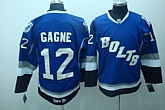 Tampa Bay Lightning #12 Gagne Blue Jerseys,baseball caps,new era cap wholesale,wholesale hats