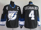 Tampa Bay Lightning #4 Vincent Lecavalier black Premier PA Jerseys,baseball caps,new era cap wholesale,wholesale hats