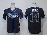 Tampa Bay Rays #14 Price Dark Blue Cool Base Jerseys,baseball caps,new era cap wholesale,wholesale hats