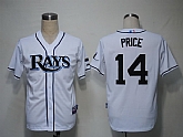 Tampa Bay Rays #14 Price White Cool Base Jerseys,baseball caps,new era cap wholesale,wholesale hats