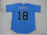 Tampa Bay Rays #18 Zobrist Blue Jerseys.,baseball caps,new era cap wholesale,wholesale hats