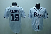 Tampa Bay Rays #19 Kazmir White Jerseys,baseball caps,new era cap wholesale,wholesale hats