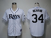 Tampa Bay Rays #34 Niemann White Cool Base Jerseys,baseball caps,new era cap wholesale,wholesale hats
