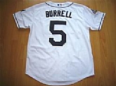 Tampa Bay Rays #5 Pat Burrell White Jerseys,baseball caps,new era cap wholesale,wholesale hats