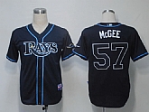 Tampa Bay Rays #57 Mcgee Dark Blue Cool Base Jerseys,baseball caps,new era cap wholesale,wholesale hats