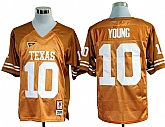 Texas Longhorns #10 Young Yellow NCAA Jerseys,baseball caps,new era cap wholesale,wholesale hats