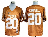 Texas Longhorns #20 Campbell Yellow NCAA Jerseys,baseball caps,new era cap wholesale,wholesale hats
