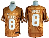 Texas Longhorns #8 Shipley Yellow NCAA Jerseys,baseball caps,new era cap wholesale,wholesale hats
