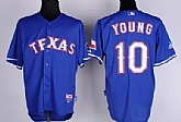 Texas Rangers #10 Michael Young Blue 40TH Jerseys,baseball caps,new era cap wholesale,wholesale hats