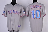 Texas Rangers #10 Michael Young Gray 40TH Jerseys,baseball caps,new era cap wholesale,wholesale hats