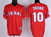 Texas Rangers #10 Michael Young Red 40TH Jerseys,baseball caps,new era cap wholesale,wholesale hats