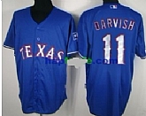 Texas Rangers #11 Yu Darvish Blue Jerseys,baseball caps,new era cap wholesale,wholesale hats