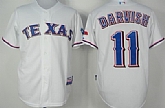 Texas Rangers #11 Yu Darvish White Jerseys,baseball caps,new era cap wholesale,wholesale hats