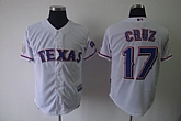 Texas Rangers #17 CRUZ white Jerseys,baseball caps,new era cap wholesale,wholesale hats