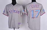 Texas Rangers #17 Nelson Cruz Gray 40TH Jerseys,baseball caps,new era cap wholesale,wholesale hats