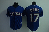 Texas Rangers #17 cruz BLUE Jerseys,baseball caps,new era cap wholesale,wholesale hats