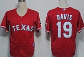 Texas Rangers #19 Davis Red Jerseys,baseball caps,new era cap wholesale,wholesale hats