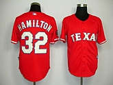 Texas Rangers #32 Hamilton Red Jerseys,baseball caps,new era cap wholesale,wholesale hats