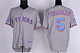 Texas Rangers #5 Ian Kinsler Gray 40TH Jerseys,baseball caps,new era cap wholesale,wholesale hats