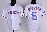 Texas Rangers #5 Ian Kinsler White 40TH Jerseys,baseball caps,new era cap wholesale,wholesale hats