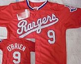 Texas Rangers #9 Pete OBrien Red Throwback Jerseys,baseball caps,new era cap wholesale,wholesale hats