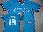 Toronto Blue Jays #13 Brett Lawrie Light Blue Jerseys,baseball caps,new era cap wholesale,wholesale hats