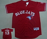 Toronto Blue Jays #13 Canada 2012 Red Jerseys,baseball caps,new era cap wholesale,wholesale hats
