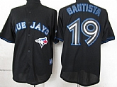 Toronto Blue Jays #19 Bautista Black Jerseysys,baseball caps,new era cap wholesale,wholesale hats