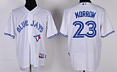 Toronto Blue Jays #23 Brandon Morrow 2012 White Jerseys,baseball caps,new era cap wholesale,wholesale hats
